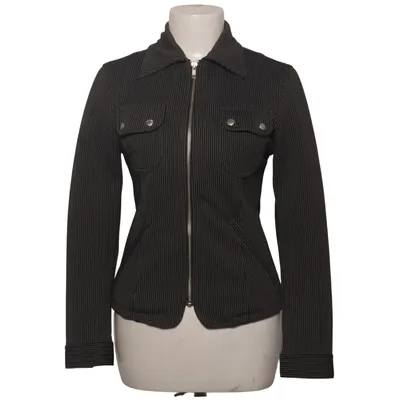Jakke (Sort, Hvid) fra Sisley Acetat, Polyester, Viscose