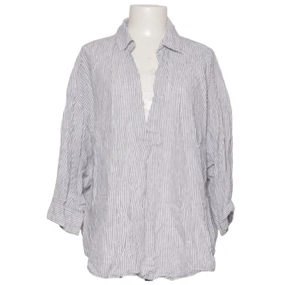 Blouse (Bleu, Blanc) de L.O.G.G by H&M Coton, Lin