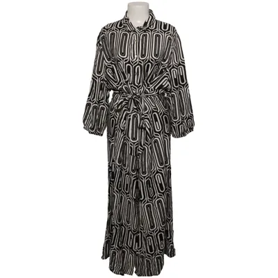Shirt dress (Black, White) from Norah Polyamide, Viscose