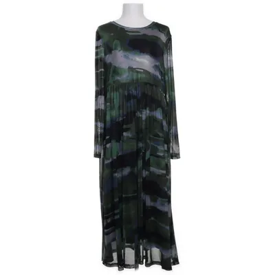 Maxi dress (Green, Multicolored) from Gina Collection Elastane, Polyester, Viscose