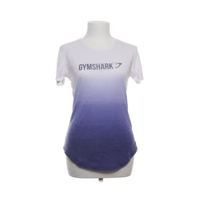 T-shirt (Hvid, Blå) fra Gymshark Polyester, Viscose