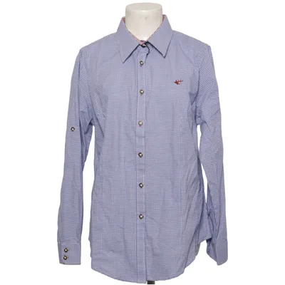 Shirt (Blue, Red, White) from Os Trachten Cotton, Polyester