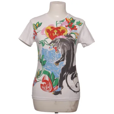 T-shirt (Blanc, Multicolore) de Christian Audigier Coton, Élasthane