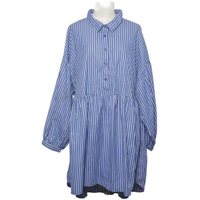 Shirt dress (Blue, White) from Influence Cotton, Polyester