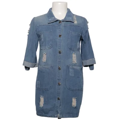 Denim jacket (Blue) from Lesara Polyester