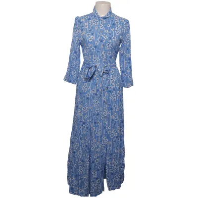 Shirt dress (Blue, White) from Zara Viscose
