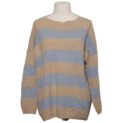 Pull-over (Beige, Bleu) de Blueberry Cachemire, Laine