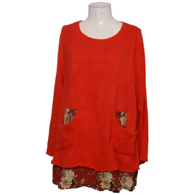 Tunic (Red, Multicolored) from Zanzea Collection Elastane, Polyester