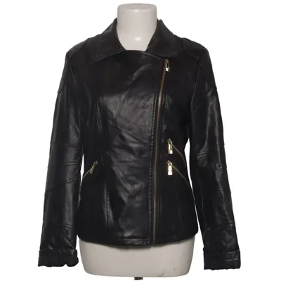 Bikerjakke (Sort) fra Realty Polyester, Polyurethan