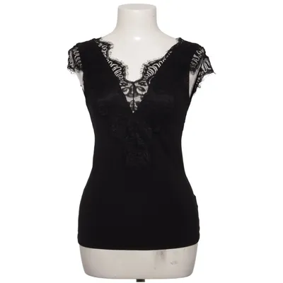 Top (Black) from Pieces Elastane, Polyamide