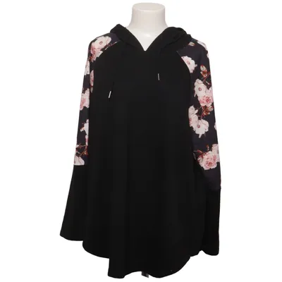 Huvtröja (Svart, Rosa, Vit) från Shein Curve Polyester