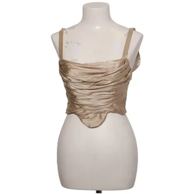 Crop top (Beige) van Zara Polyester
