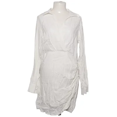 Dress (White) from Outfitbook Cotton, Linen, Viscose