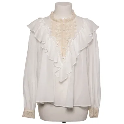 Blus (Vit, Beige) från Zara Bomull