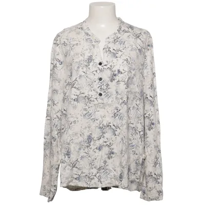 Blouse (Wit, Blauw) van Heimatliebe Viscose