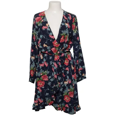Omlottklänning (Blå, Flerfärgad) från Iska Polyester