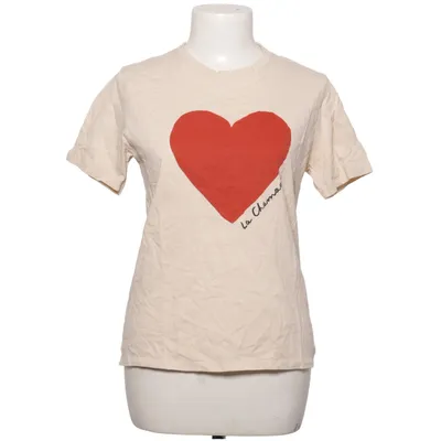 T-shirt (Beige, Red) from Sézane Cotton