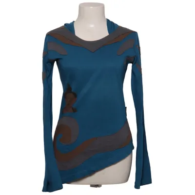 Hoodie (Blue, Brown) from Guru Shop Cotton