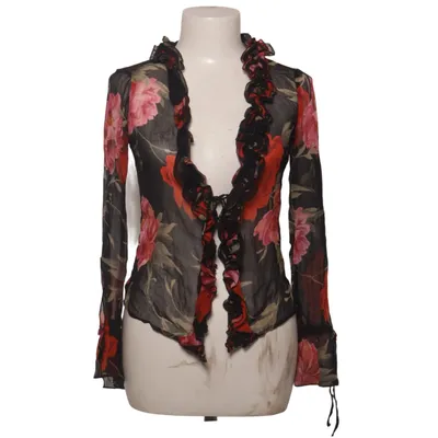 Bluse (Sort, Rød, Pink) fra Zara Woman Silke