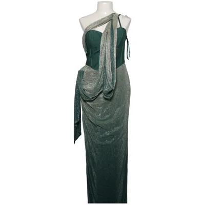 Evening gown (Green) from JLUXLABEL Elastane, Polyester
