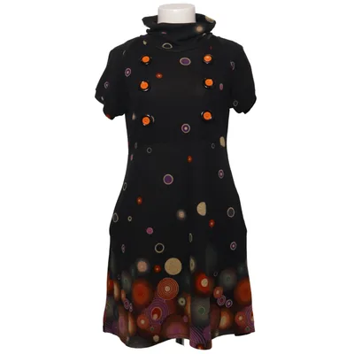Dress (Black, Multicolored) from Smashed Lemon Elastane, Polyester