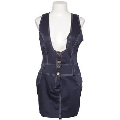 Hängselklänning (Blå) från Gima Bomull, Elastan