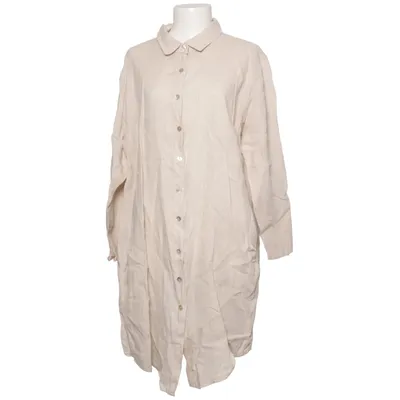 Skjortklänning (Beige) från Made in italy Linne