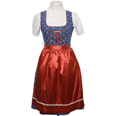 Dirndl (Blå, Vit, Röd) från Ramona Lippert Bomull, Polyester
