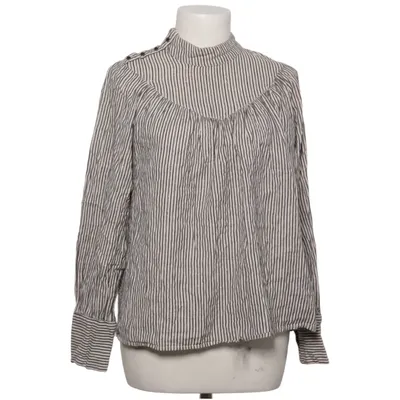 Blouse (Blanc, Noir) de MKT Studio Coton, Fibre métallique