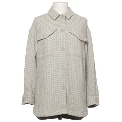 Overshirt (White, Green) from Collection Pimkie Acrylic, Polyester