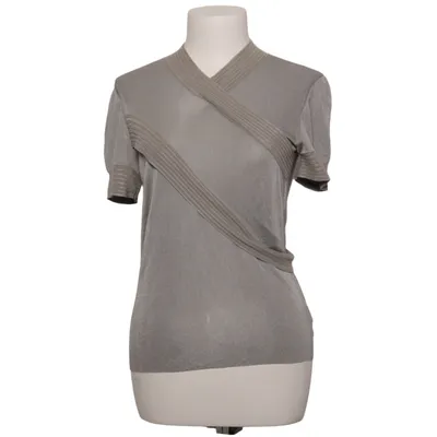 Wickeltop (Grau) von Giorgio Armani Kaschmir, Viskose