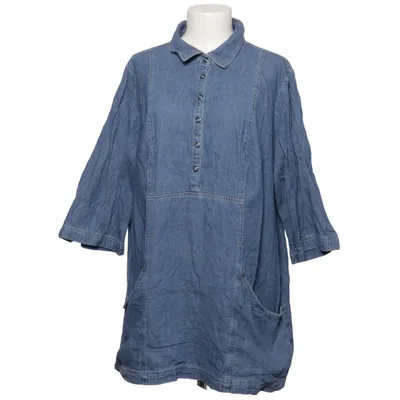 Denim dress (Blue) from Mia Linea Cotton