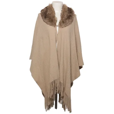 Poncho (Beige) fra Canda C&A Elastan, Polyester