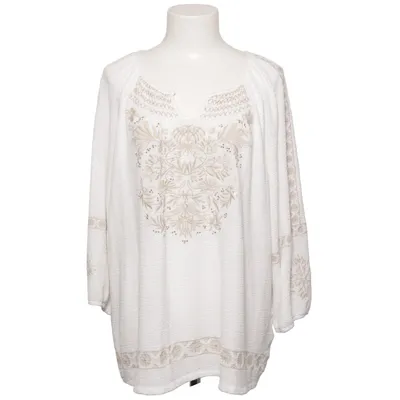 Blus (Vit, Beige) från Canda Premium