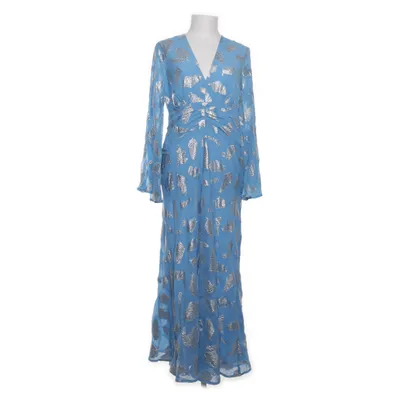 Maxi dress (Blue, Silver) from Rixo Polyester, Silk