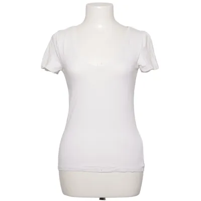 T-shirt (Hvid) fra H&M Basic Bomuld, Elastan