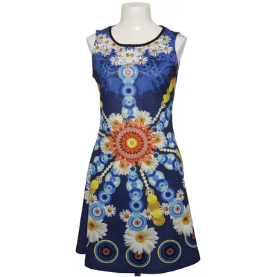 Dress (Blue, Multicolored) from 101 Idees Elastane, Polyester
