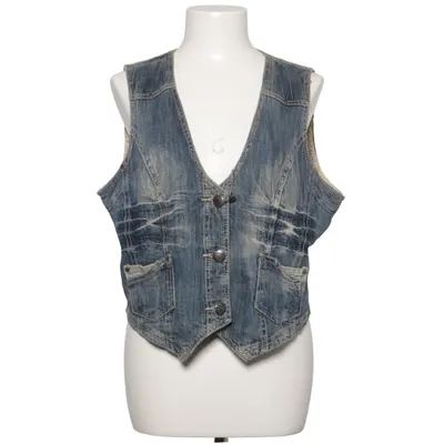 Denim vest (Blue) from Street One Cotton, Elastane