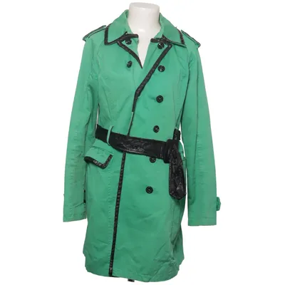 Trench coat (Green, Black) from Chicet Jeune Cotton