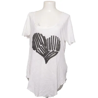 T-shirt (White, Black) from Zara W&B Collection Linen