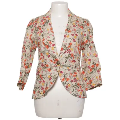 Blazer (Beige, Multicolored) from Love 21 Cotton, Linen