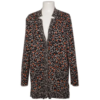 Cardigan (Beige, Noir, Orange) de Oleana Laine de mouton, Soie