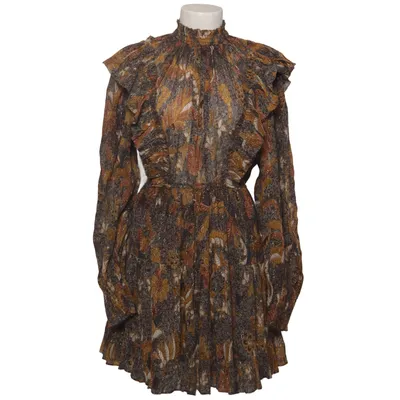 Klänning (Brun, Flerfärgad) från Ulla Johnson Bomull, Metallfiber, Polyester, Silke