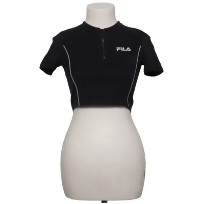 Sports top (Black) from Fila Cotton, Elastane