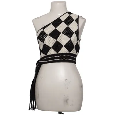 Crop top (Noir, Blanc) de & Other Stories Coton, Polyamide, Polyester, Viscose