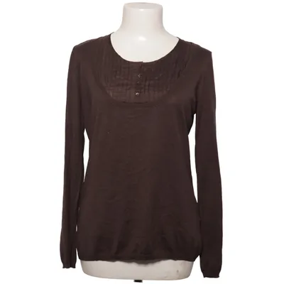 Henley shirt (Bruin) van Briefing Katoen, Zijde