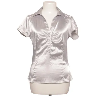 Kortärmad skjorta (Silverfärgad) från Divided by H&M Elastan, Polyester