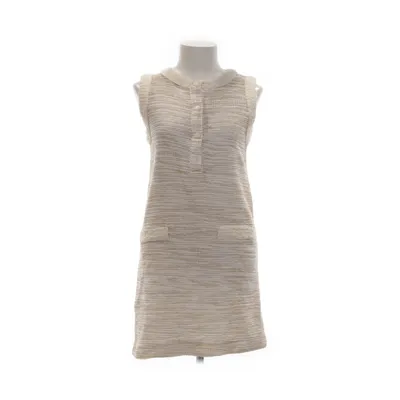 Dress (Beige, White) from Mango Suit Acrylic, Cotton, Polyester