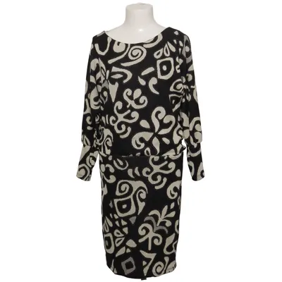 Dress (Black, White) from Explosion Elastane, Polyester, Viscose