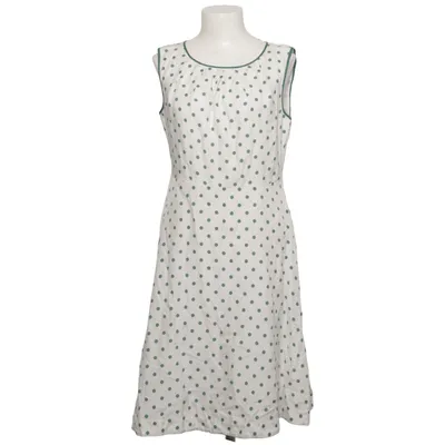 Dress (White, Green) from Redgreen Cotton, Silk